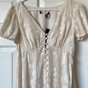 Lulus Size small boho button down dress, never worn